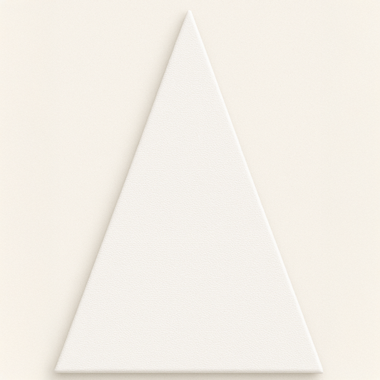 Isosceles Acute triangular canvas on white background